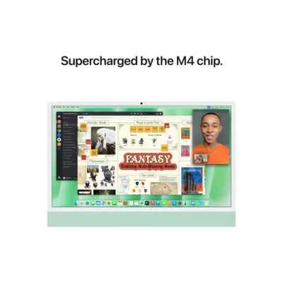 Apple iMAC 24" Retina 4.5k/ Apple M4 (CPU 10-core, GPU 10-core, Neural Engine16-core)/16GB/256GB - Green - INT KB (2024)