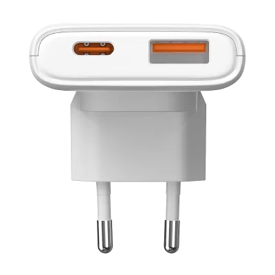 ALIMENTATOR retea 220V LOGILINK, universal, 1 x USB-C,  1 x USB-A, maxim 20V/3.25A, GaN 65W, tip travel: adaptor EU/UK/AU, suport OCP/OVP/OHP/SCP, compatibil EU/AUS/US/UK, alb, "PA0376" (timbru verde 0.18 lei)