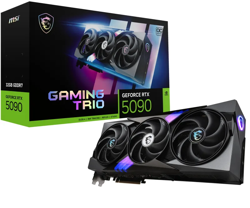 PLACA VIDEO MSI GeForce RTX 5090 32G GAMING TRIO OC