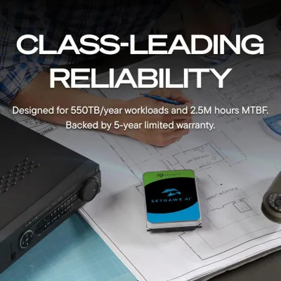 HDD Surveillance Seagate SkyHawk AI, 32 TB, 7200 rpm, 512 MB, SATA III