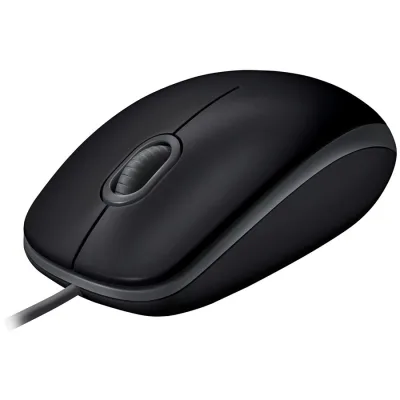 LOGITECH B110 Corded Mouse - SILENT - BLACK - USB - B2B, "910-005508" (timbru verde 0.18 lei)
