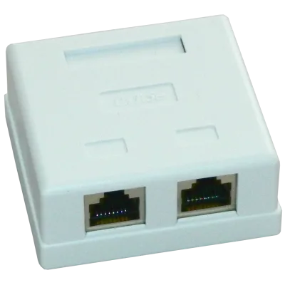 Priza FTP dubla aplicata cat.5e - EMTEX, "EMT-FTP5E-2P-PT"