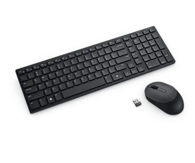 Kit Wireless tastatura si mouse DELL KM555, Negru