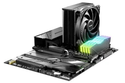 COOLER be quiet "Pure Rock 3 Black" skt. Intel si AMD, racire cu aer, vent. 120mm, 2000 rpm, 4 heatpipes, inaltime 154mm, "BK039" (timbru verde 0.8 lei)