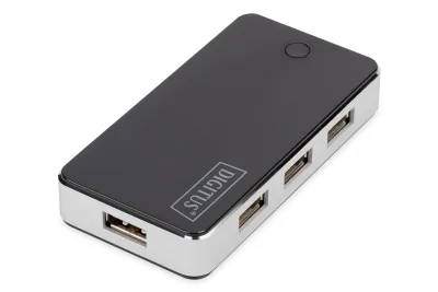 Digitus 7-Port USB 2.0 Hub Active/bk "DA-70222" (timbru verde 0.8 lei)