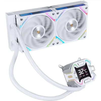 Cooler Procesor 1stPlayer X-Starship 240E, Lichid, 12 cm, 2 ventilatoare, aRGB