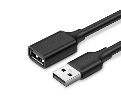 CABLU USB Ugreen prelungitor, "US103" USB 2.0 (M) la USB 2.0 (T), 2 m, negru, "10316" (timbru verde 0.18 lei) - 6957303813162