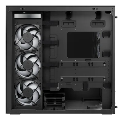 CARCASA Arctic "Xtender Mirror BK", mid tower, max 8xfan, 3xP14 ProR ARGB si 2xP12Pro ARGB instalate, PSU shroud 24 LED ARGB, USB-C x 1, USB 3.2 x 2, audio+mic, 7 sloturi expans, negru, "ACPCC00018A" (timbru verde 0.4lei)