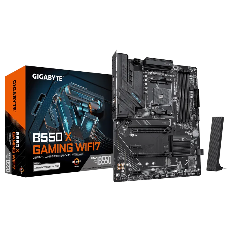Placa de baza Gigabyte B550 X GAMING WIFI7, Socket AM4, DDR4, ATX