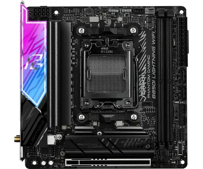 Placa de baza Phantom Gaming B850I Lightning WiFi, AMD B850, Socket AM5, mITX "90-MXBQR-A0UAYZ"