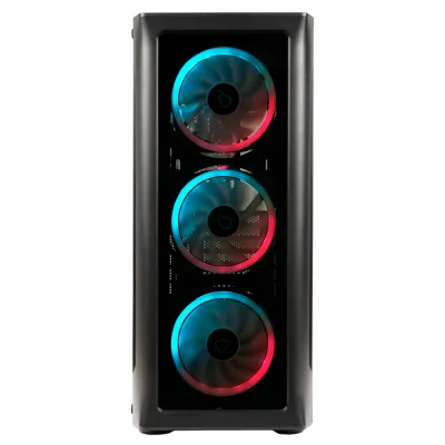 CARCASA SPACER - gaming, Middle Tower, ATX, "SHIELD", fara sursa, sticla securizata, fara ventilatoare, USB 3.0 x 1, USB 2.0 x 2, HD-AUdio, Jack 3.5mm x 2 ,"SPCS-GC-SHIELD-NF"
