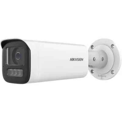 Camera de supraveghere IP Bullet 4MP Hikvision DS-2CD1B43G2-LIU(2.8MM), lentila fixa: 2.8mm, iluminare min: Color: 0.005 Lux @ (F1.6, AGC ON),B/W: 0 Lux cu IR: 60m, microfon incorporat, alarma la evenimente: Motion detection (support alarm triggering by