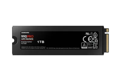 SSD Samsung 990 Pro, 1TB, PCIe 4.0, NVMe, M.2, Heatsink "MZ-V9P1T0GW"