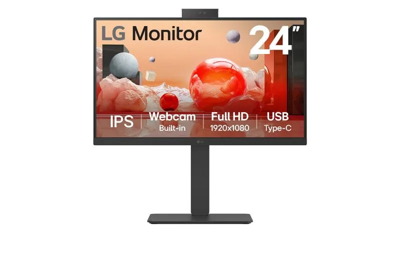 Monitor Consumer LG 24BA850-B.AEU, 23.8", 1920 x 1080 pixeli, Black, 2 ani Garantie