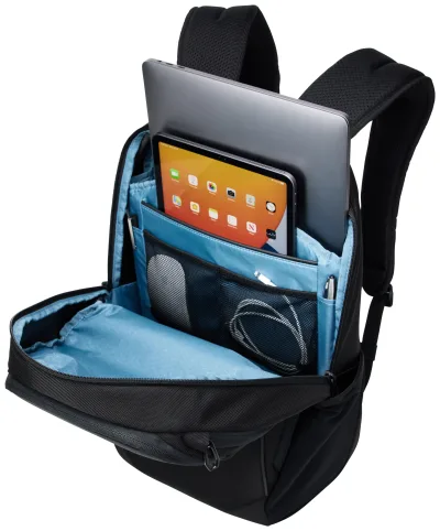 RUCSAC THULE , pt. notebook de max. 15.6 - 17 inch, 23 l, 1 compartiment, buzunar frontal x 3 | buzunar lateral x 2, waterproof, poliester, negru, Accent 3205381