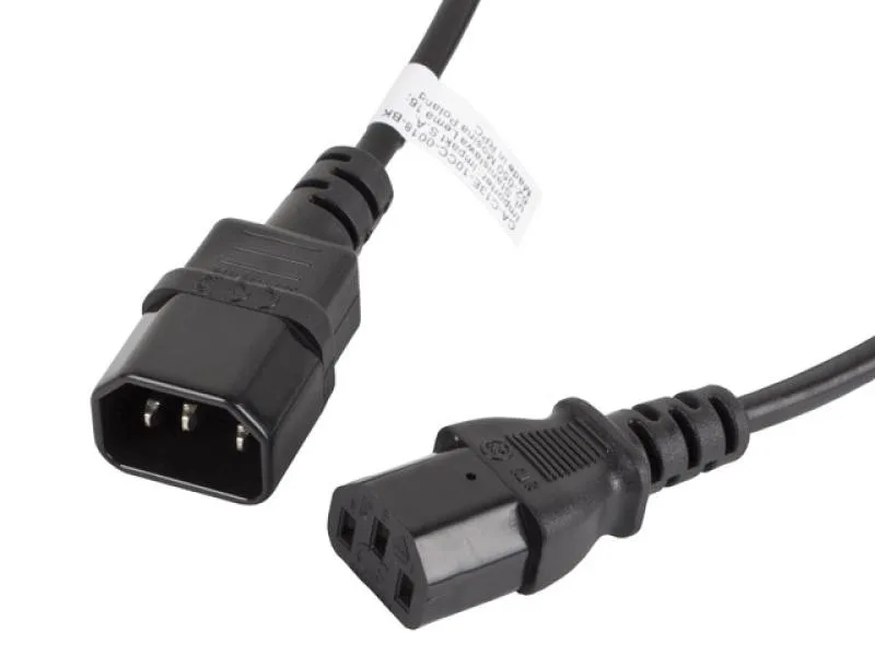 Cablu IEC 320 C13  C14 1,8 m negru