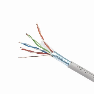 ROLA CABLU FTP GEMBIRD, Cat5e, 100m, Cupru-Aluminiu, Solid, AWG24, gri, max. 50m, "FPC-5004E-SOL/100"