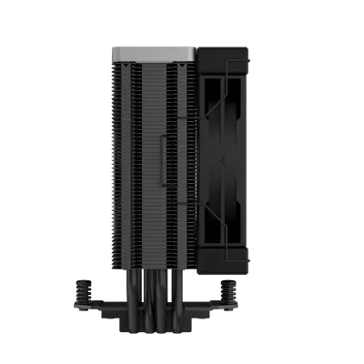 Cooler Deepcool "AK400 Zero Dark", compatibil skt. Intel si AMD, racire cu aer, ventilator 120 mm, 1850 rpm, inaltime cooler 155 mm, 4 heatpipe,  "R-AK400-BKNNMN-G-2" (timbru verde 0.8 lei)