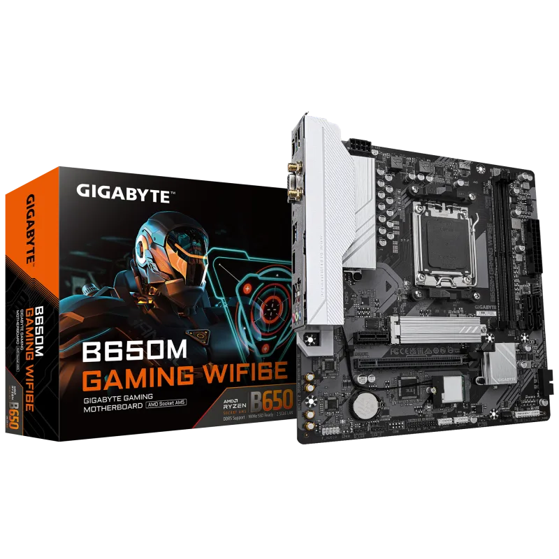 Placa de baza Gigabyte B650M GAMING WIFI6E, Socket AM5, DDR5, Micro-ATX