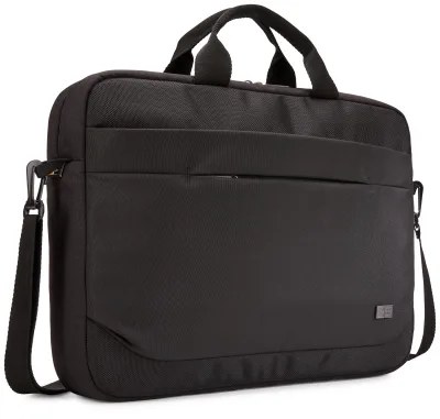 GEANTA CASE LOGIC, pt. notebook de max. 15.6 inch, 1 compartiment, buzunar frontal x 2, waterproof, poliester, negru, "ADVA-116 BLACK"/3203988