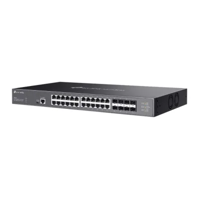 SWITCH TP-LINK Omada 24-Port 10GBASE-T L2+ Managed Switch with 8 x 10GE SFP+, carcasa metalica "SX3832" (timbru verde 2 lei)