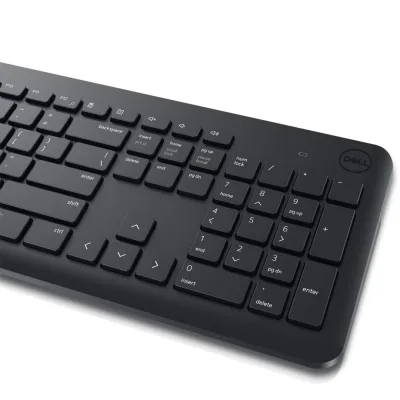 Kit Wireless tastatura si mouse Dell KM3322W, taste numerice, Negru