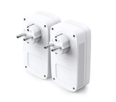 TP-Link AV1200 Gigabit Passthrough Powerline Starter Kit, TL-PA8010PKIT, HomePlug AV2, HomePlug AV, IEEE1901, IEEE802.3, IEEE802.3u,IEEE802.3ab, 1*Gigabit Ethernet Port, Power Socket, Pair Button, PWR,PLC, ETH