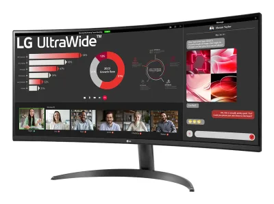 UltraWide 34WR50QK-B Curbat 34 inch UWQHD VA 5 ms 100 Hz HDR "34WR50QK-B" (timbru verde 7 lei)