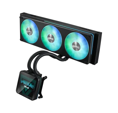Cooler Procesor ASUS PRIME SLC II 360 ARGB LCD, Lichid, 12 cm, 3 ventilatoare, aRGB