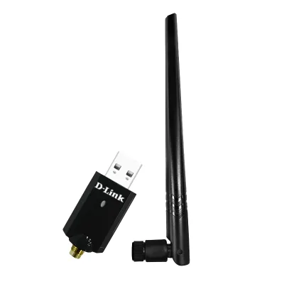 ADAPTOR RETEA D-LINK AC1300, extern wireless 2.4 GHz | 5 GHz, USB 3.0, port, antena externa 5 dBi x 1, "DWA-185" (timbru verde 0.18 lei)