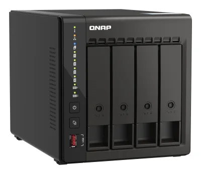 NAS QNAP 453E 4BAY 2.6GHZ TWR SATA, "TS-453E-8G" (timbru verde 11 lei)