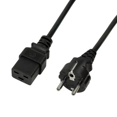 CABLU alimentare LOGILINK   1m, intrare Schuko, iesire C19, 16A, testat VDE, 3x1mm, black, "CP151" (timbru verde 0.08 lei)
