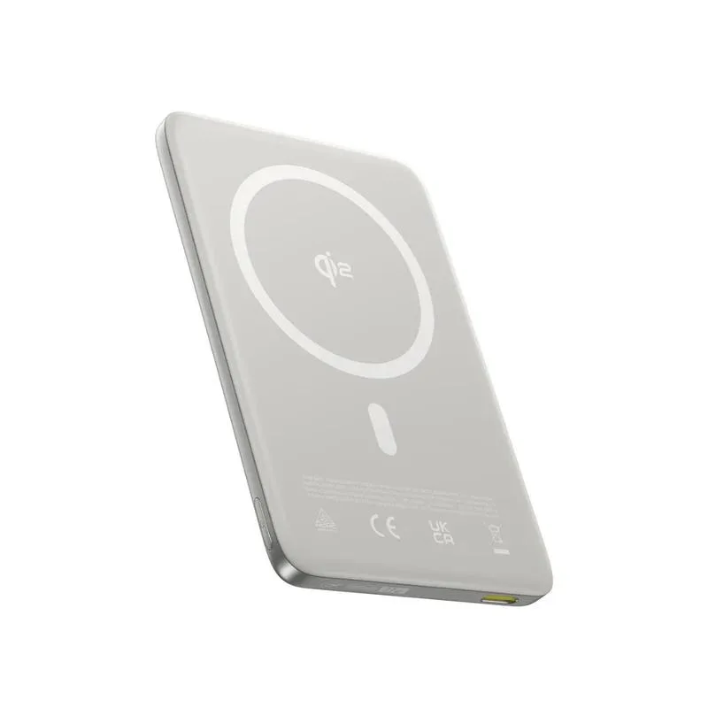 POWER BANK Baseus PicoGo AM41 Ultra-Slim Qi2 Magnetic Wireless, capacitate 10000mAh 27W, 1 x USB Type-C, include cablu USB Type-C la USB Type-C 30cm, titanium "E0027203" (timbru verde 0.98 lei) - 6932172691684