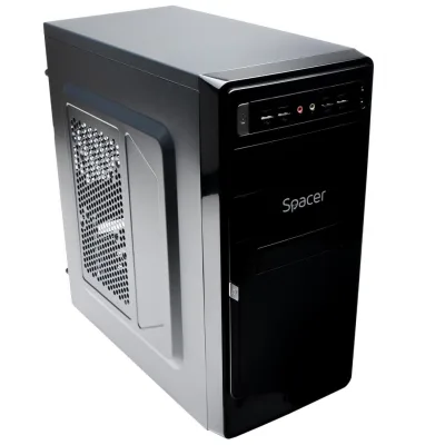 Carcasa SPACER SPC-MOON, Mid Tower, Black