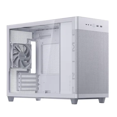 Carcasa ASUS AP201 PRIME CASE TG WHITE, Mini Tower, White