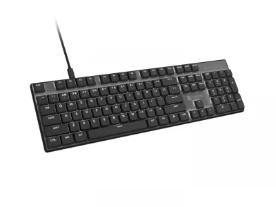 Tastatura cu fir mecanica Natec AMBERJACK, iluminare, numar butoane 104, lungime cablu 160cm, gri/negru