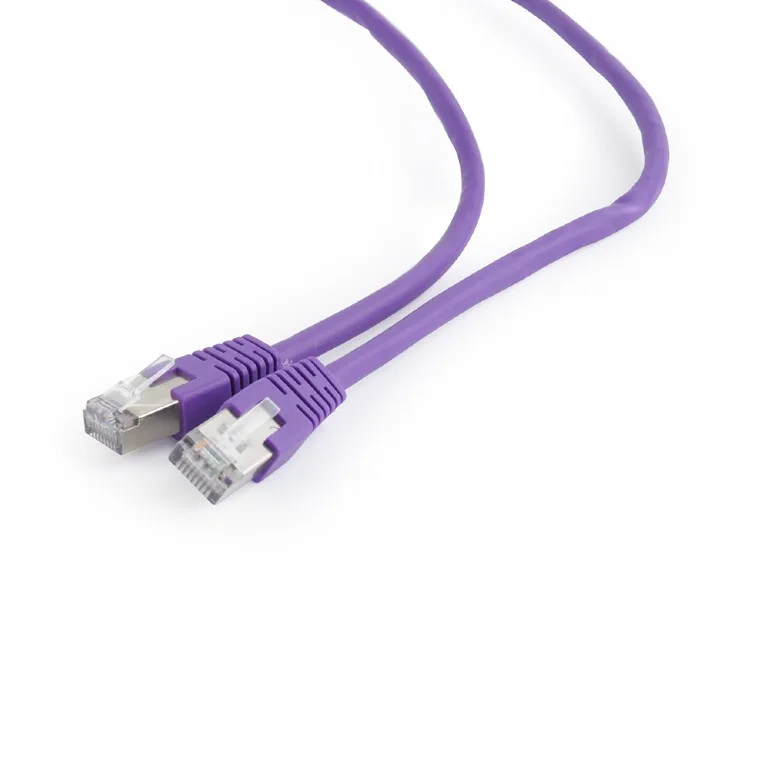 PATCH CORD FTP GEMBIRD Cat6, cupru-aluminiu, 0.5 m, violet, AWG26, ecranat "PP6-0.5M/V" (timbru verde 0.08 lei)