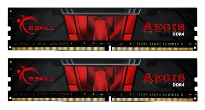 Memorie DDR G.Skill - gaming "Aegis" DDR4 16GB frecventa 2666 MHz, 8GB x 2 module, radiator, latenta CL19, "F4-2666C19D-16GIS"
