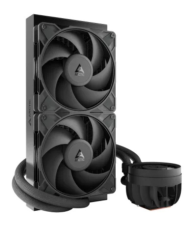 COOLER Arctic "Liquid Freezer III Pro 280", skt. LGA1851, LGA 1700, AM4, AM5, racire cu lichid, 2 x 140mm P14 Pro, 800 - 2800 RPM, , negru "ACFRE00179A" (timbru verde 2.00 lei)