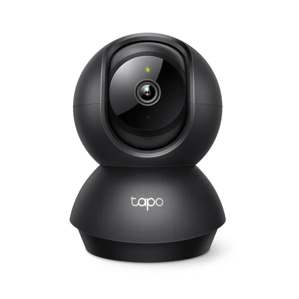 CAMERA IP TP-LINK, wireless, cube, pt. interior, dist. IR 9 m, tip lentila fixa 4 mm, 2 Mpx, microfon, carcasa plastic, slot SD card, negru "Tapo C201" (timbru verde 0.8 lei)