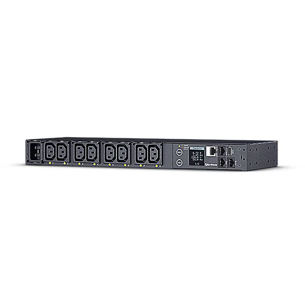 PDU CYBER POWER 1U pt. rack 19 inch, 8 prize IEC, intrare IEC, max 16 A, "PDU81005" (timbru verde 4 lei)