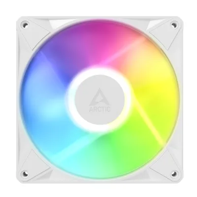 Ventilator Arctic "BioniX P14 A-RGB Wh", 140mm, 450 - 3000 RPM, FDB, 76 cfm, 4-Pin PWM | 3-pin ARGB, alb, "ACFAN00340A" (timbru verde 0.18lei)