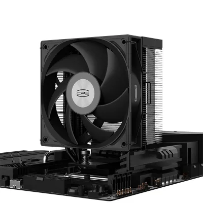 Cooler PCCooler "RT500 TC", skt. Intel si AMD, racire aer, vent 120mm,500 - 2200 rpm, 5 heatpipes, inaltime 155mm, negru , "RT500 TC BK"  (timbru verde 0.8 lei)