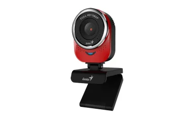 CAMERA WEB GENIUS  senzor 1080p Full-HD cu rezolutie video 1920x1080, QCam 6000, microfon, red "32200002408"  (timbru verde 0.18 lei)