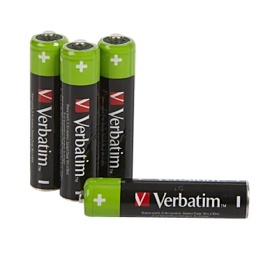 ACUMULATOR VERBATIM AAA (R3), 4 BUC. / HR03 "49514" (TIMBRU VERDE 0.32 LEI)
