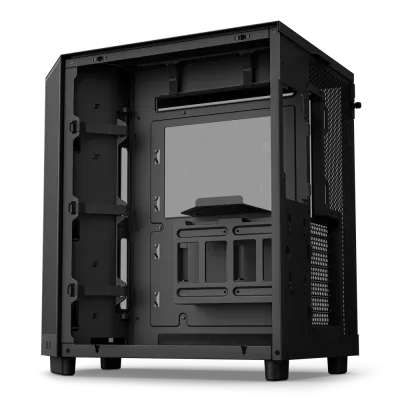 CARCASE NZXT H6 Flow RGB, Compact Dual-chamber, MiddleTower, Negru "CC-H61FB-R1 " (timbru verde 0.08 lei)