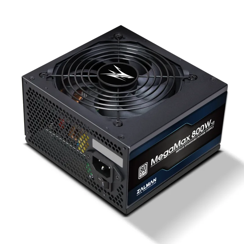 SURSA Zalman "TXII", 800W, certificare 80 Plus, non-modular, fan 120mm, negru, "ZM800-TXII" (timbru verde 2 lei)