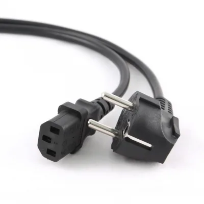 CABLU alimentare GEMBIRD 1.8m, intrare Shucko, iesire C13 90grade, 10A, 3x0.75mm3, black, "PC-186A-075-1.8M" (timbru verde 0.18 lei)