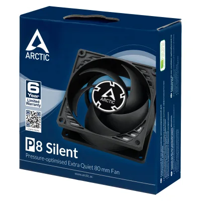 VENTILATOR ARCTIC PC, P8 Silent (Black)      ,"ACFAN00152A"