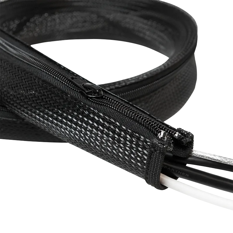 MANSON protectie cabluri LOGILINK, cu fermoar, diametru 20mm, 2m, negru, "KAB0047"